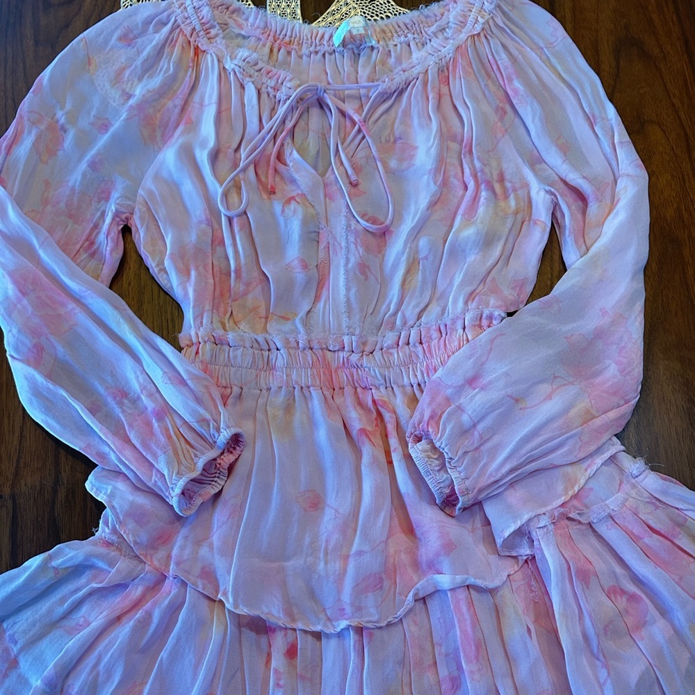 Loveshackfancy Multi-Ruffle Long Sleeve Mini-Dress - image 4